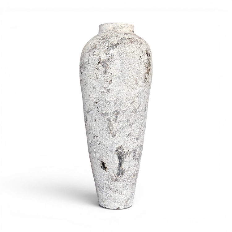 Decorative Vase White Terracotta IBIZA