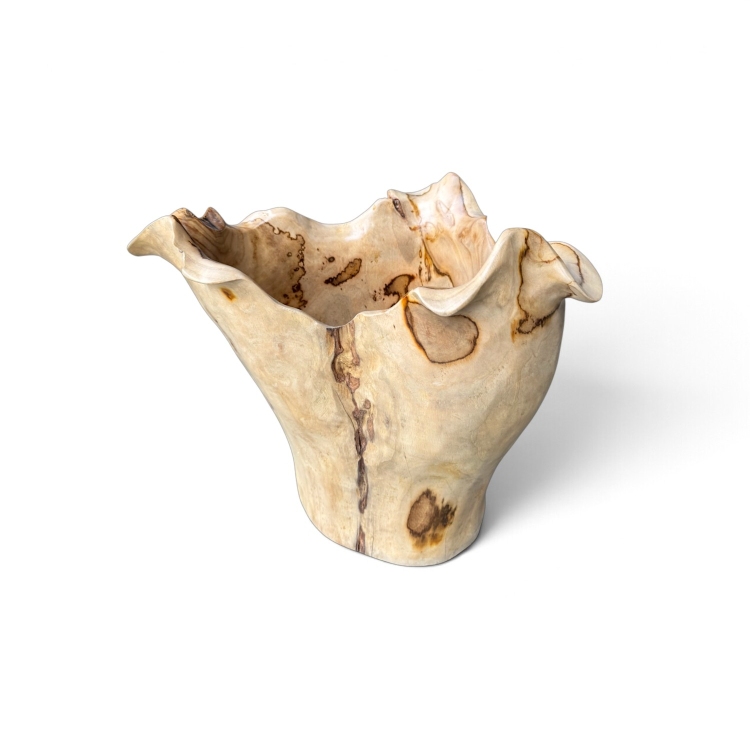 Vasija Decorativa de Madera de Teca THUN