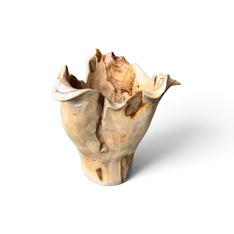 Vasija Tallada de Madera de Teca THUN