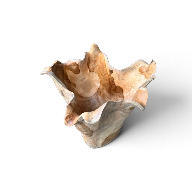 Carved Teak Vessel TAHOE
