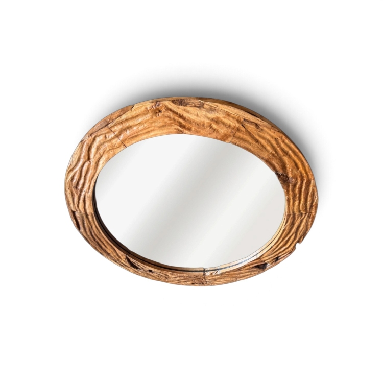 Natural Teak Mirror ARAL