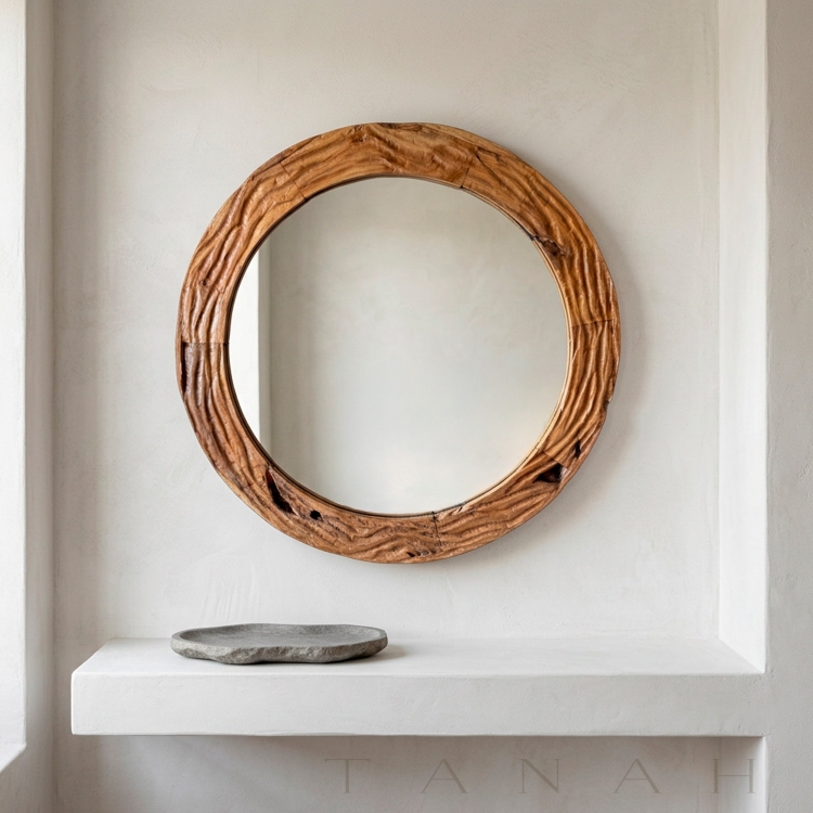 Espejo Decorativo de Teca ARAL