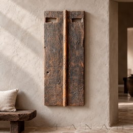 Antique Window in Carved Wood SUMATRA