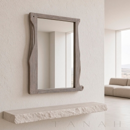 Espejo Gris de Madera NUAGE