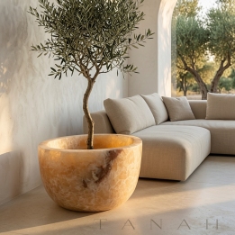 Natural Stone Planter TAORMINA