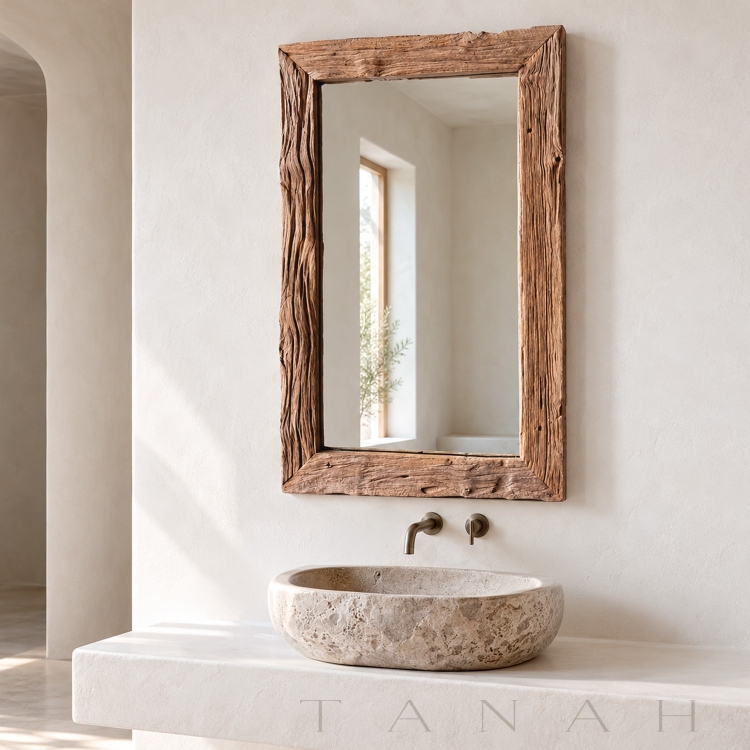 Natural Wooden Mirror MONACO