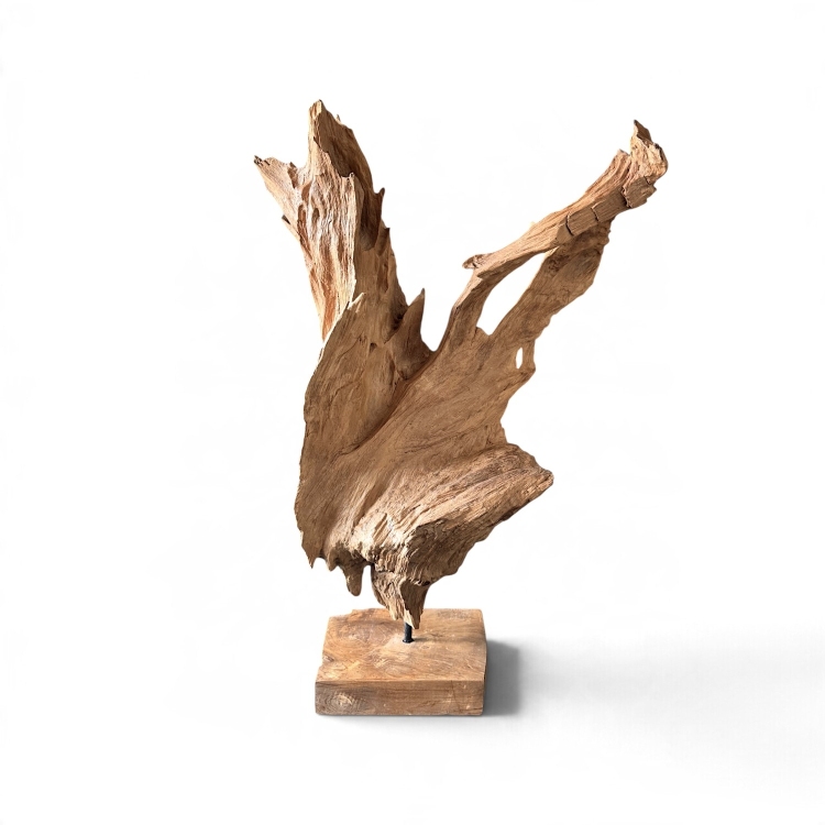 Sculptural Teak Sculpture COLMAR