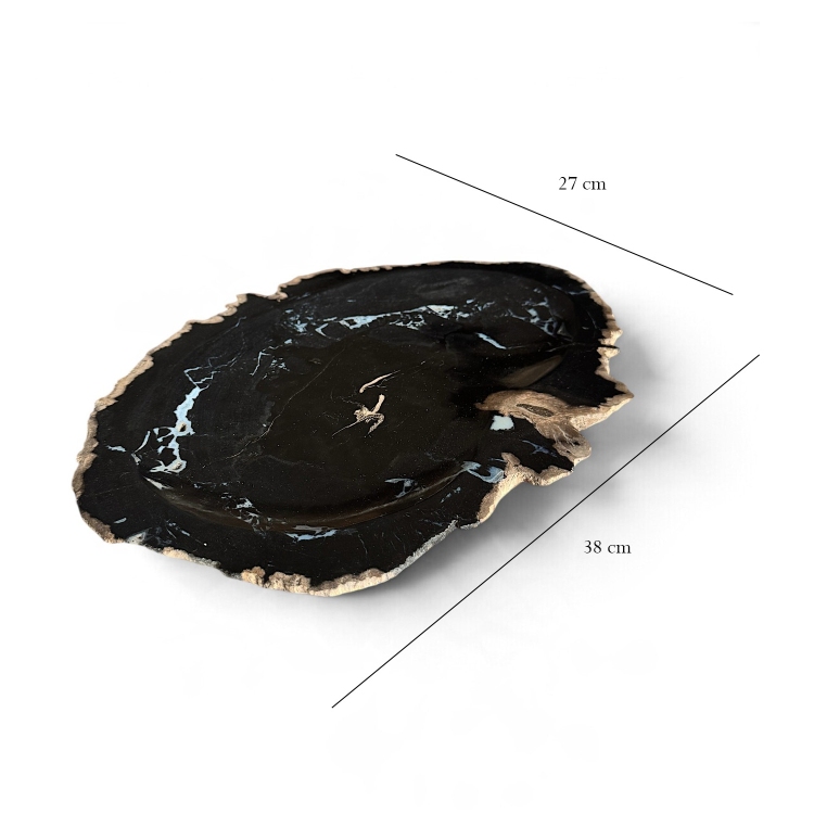 Bandeja Escultorica de Madera Petrificada DIJON