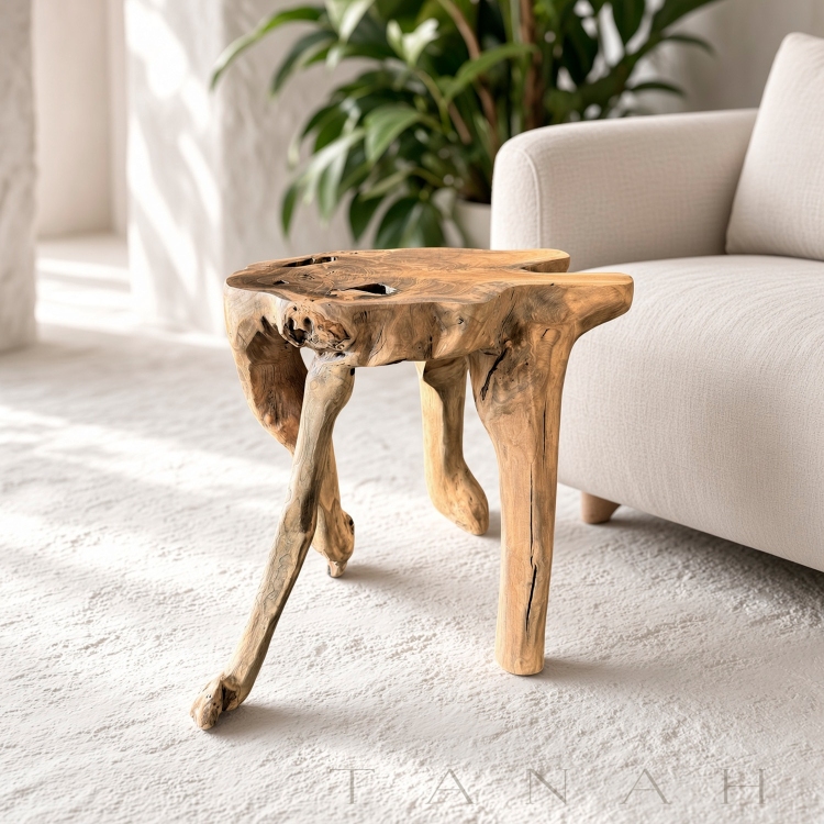 Mesa Artistica de Raiz de Teca ARNO