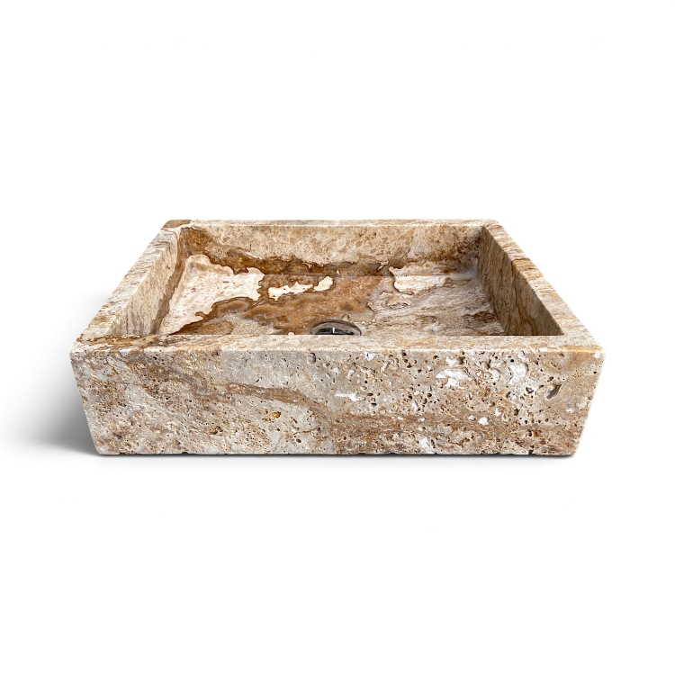 Organic Travertine Onyx Washbasin CHAMONIX