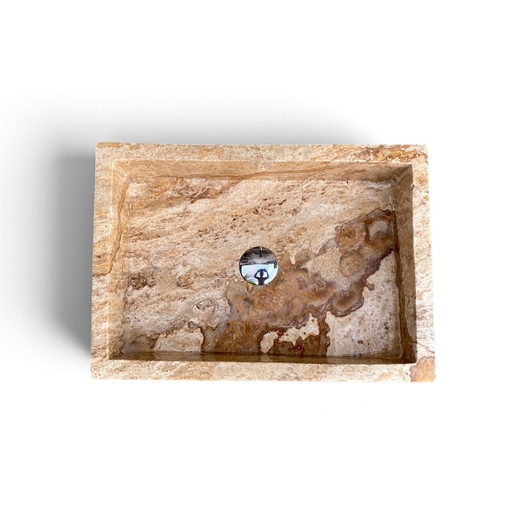 Handcrafted Travertine Onyx Washbasin CHAMONIX