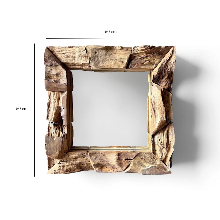 Distinctive Teak Mirror SIL