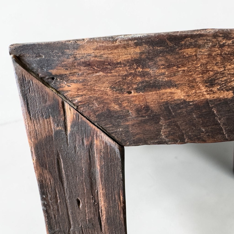 Detail of the Antique Teak Wood Mirror Frames ALAIOR