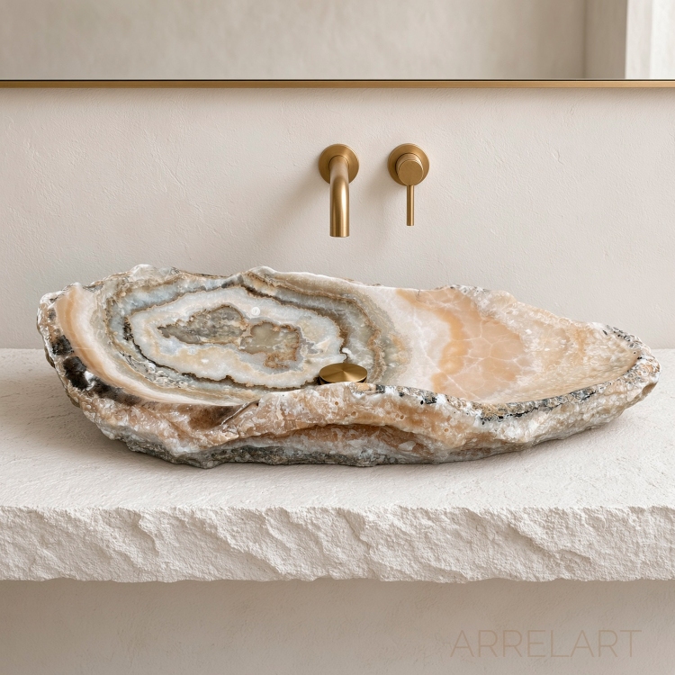 Lavabo Veteado de Piedra de Onix ESTARTIT