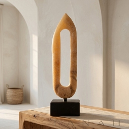 Escultura Minimalista de Onix Natural PONZA