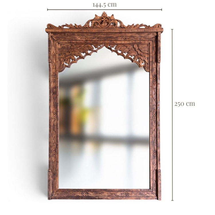 Carved Teak Wood Mirror UBUD