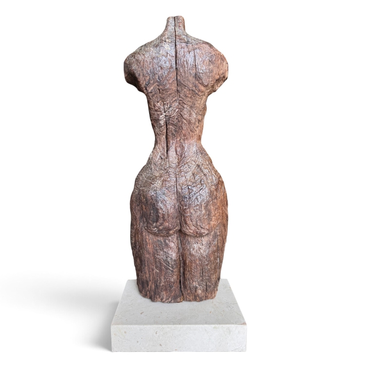 Ancient Teak Wood Sculpture DEWI