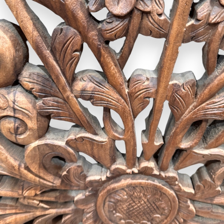 Antique Decorative Teak Panel SAINT GERMAIN