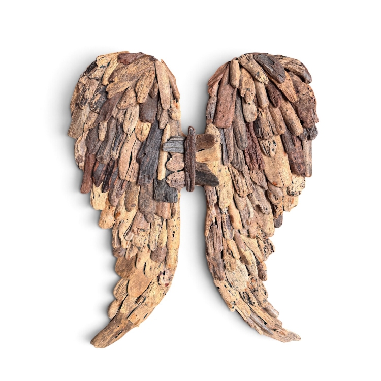 Decorative Angel Wings in Driftwood SAINT PAUL