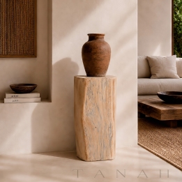 Pedestal de Madera de Suar ASPEN