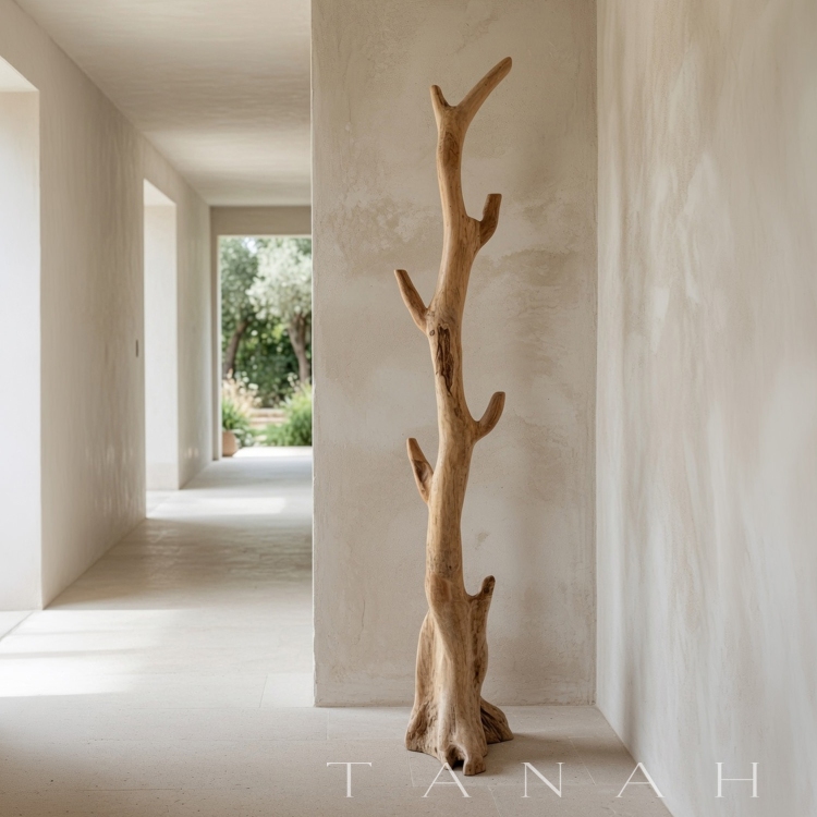 Decorative Teak Coat Rack Pals