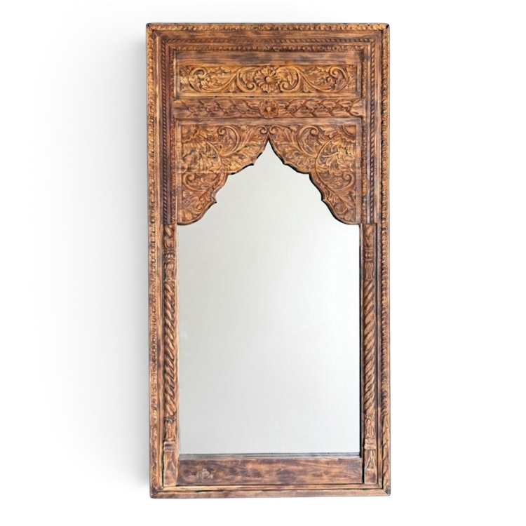 Espejo de Madera de Teca UDAIPUR