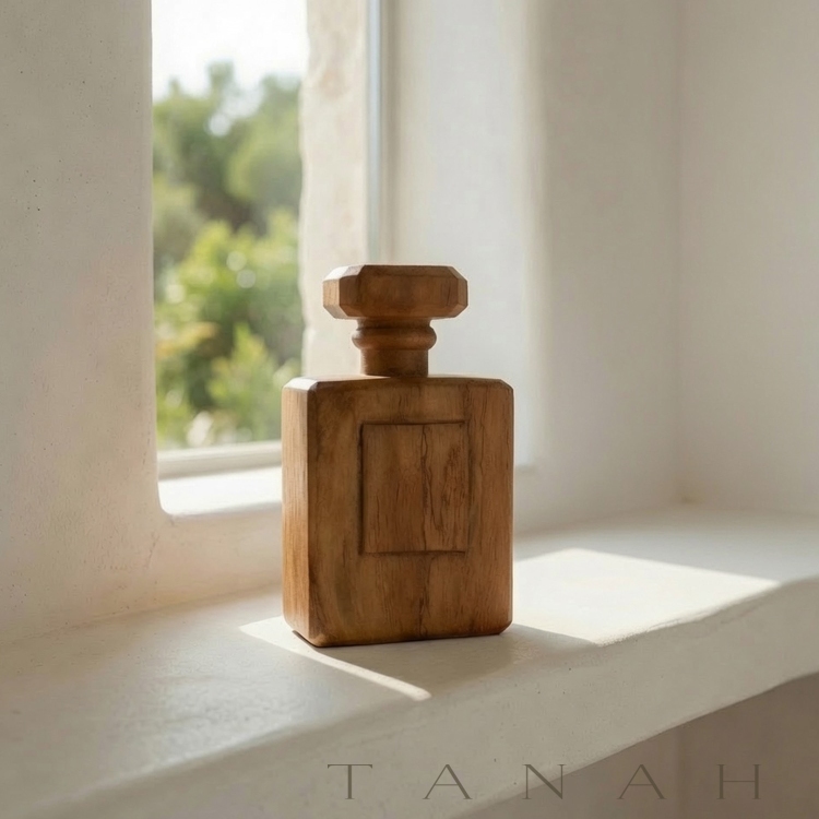 Botella de Perfume de Madera de Teca CHANTAL - Tanah
