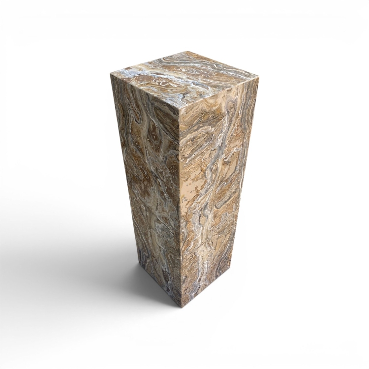 Onyx Pedestal and Side Table Set