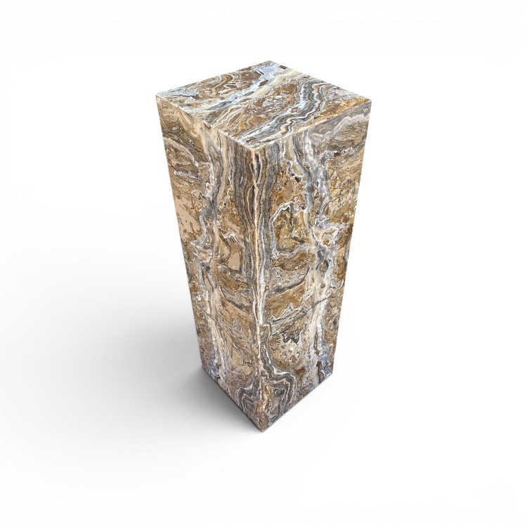 Onyx Pedestal and Side Table Set