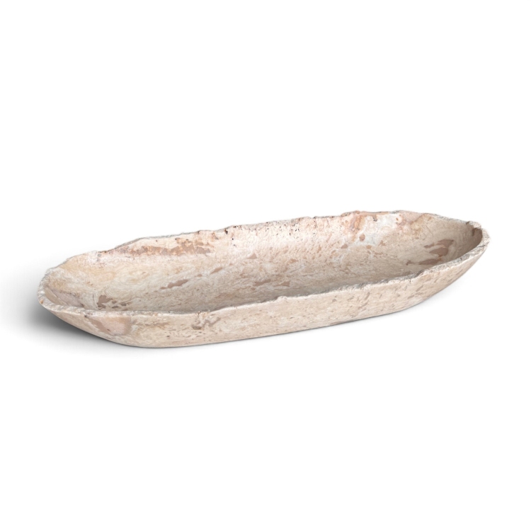 Sculptural Natural Stone Tray PALMA