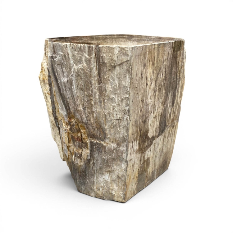 Taburete de Madera Petrificada MATERA