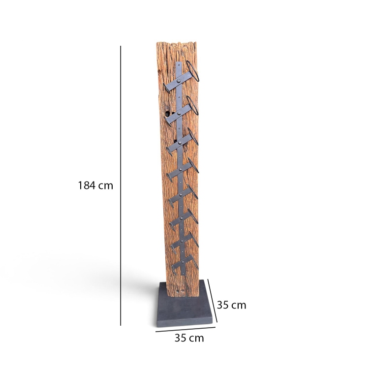 Rustic Wooden Wine Rack MEDOC