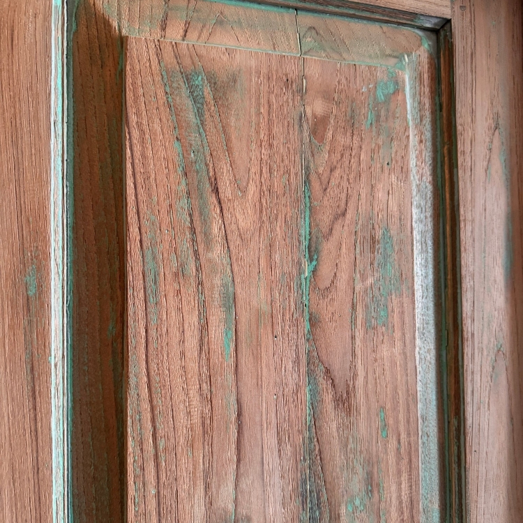 Puerta Antigua de Teca Verde Sundari