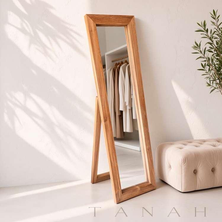 Teak Floor Mirror MURANO