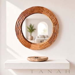 Handmade Teak Mirror SUNSET
