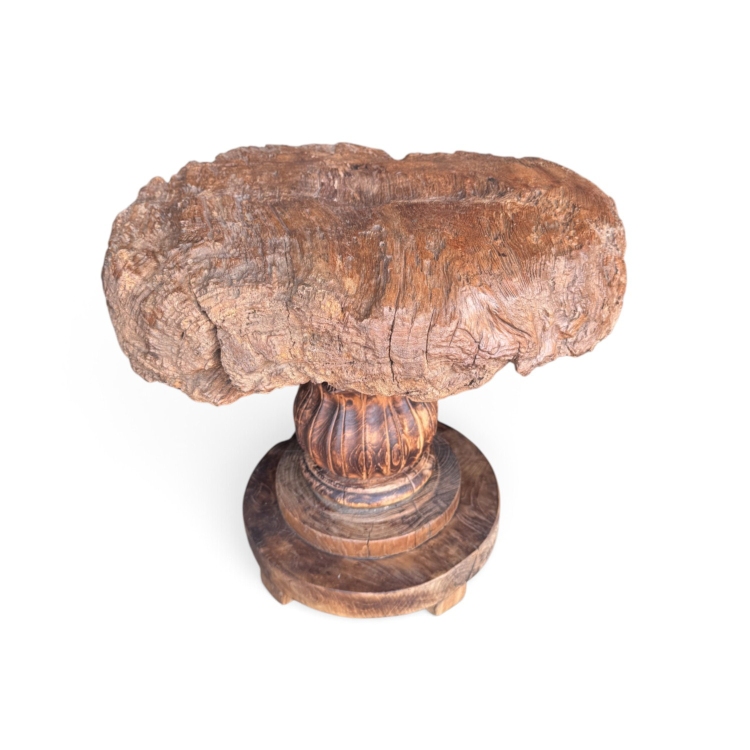 Mesa De Centro De Madera Antigua ROMA