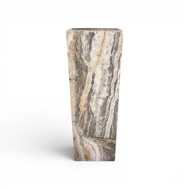 Handcrafted Natural Stone Pedestal POSITANO