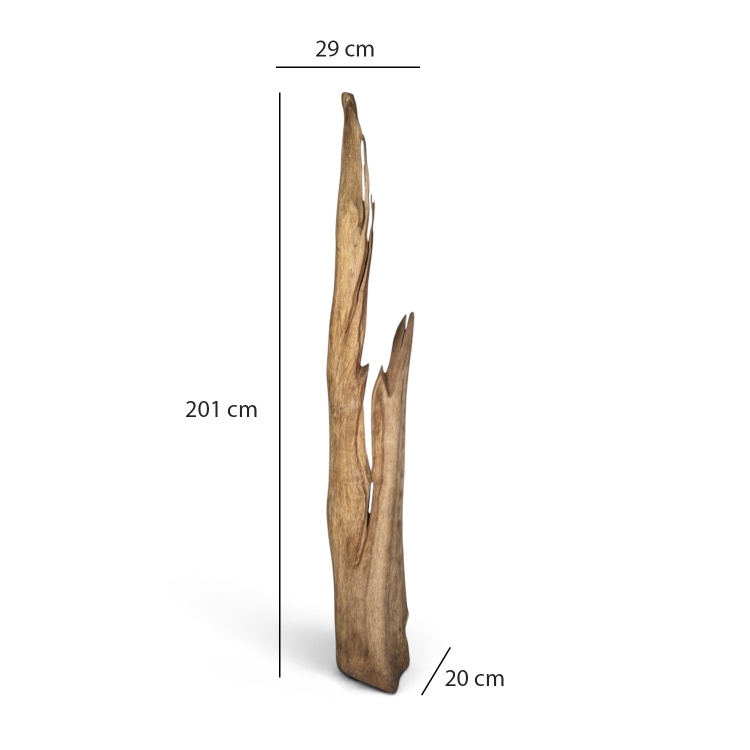 Escultura de Madera de Teca Lume