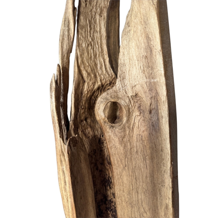 Escultura de Teca de Pie Lume