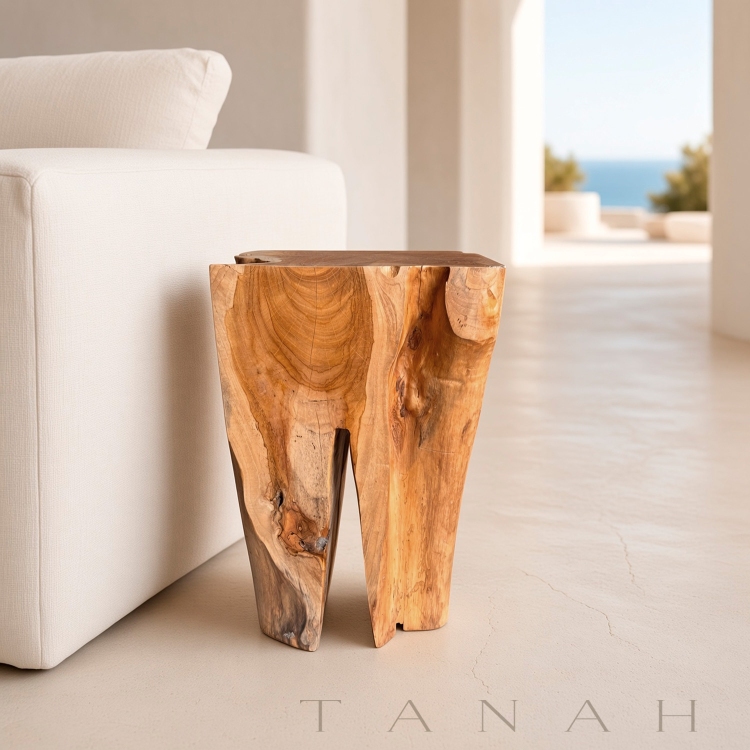 Natural Teak Stool ARENALS