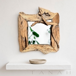 Root Mirror in Natural Teak SALZBURG