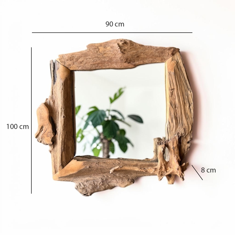 Teak Wood Mirror JAKARTA